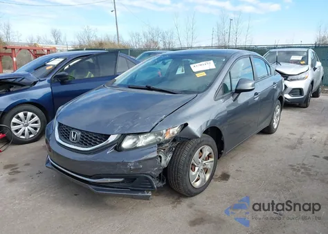 2013 Honda Civic Lx из США, поврежденный, VIN 19XFB2F55DE037688